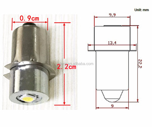 Yeni yüksek parlaklık 0.5w P13.5s 3v 4.5v 6v 7v 9v 12v LED el feneri torch ampuller ile Episterchips LED el feneri ampul ışık fre - Product Image 3