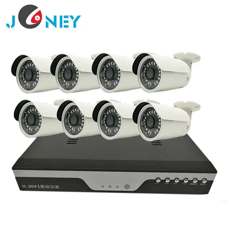 Caméra AHD NVR 8 canaux 1mp/2MP, kits de DVR, CCTV, trousse