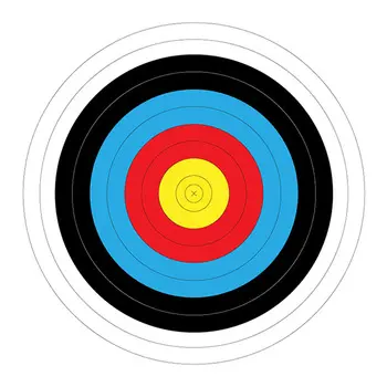 शिकार और शूटिंग के लिए विभिन्न आकार के कागज लक्ष्य