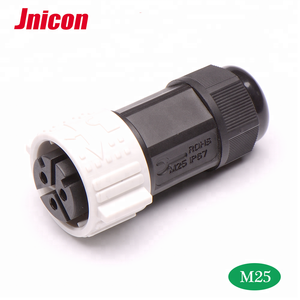 Jnicon M253ピン<span class=keywords><strong>4</strong></span>ピンIP68防水パワーライトLEDネジ分配端子台コネクタ