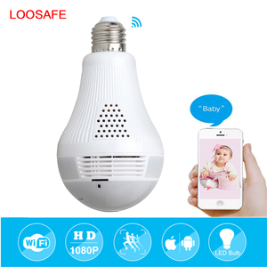 Fabrika Toptan 1080 P Ev Güvenlik Wifi Kamera 360 Derece Panoramik Görüş Gece Görüş Ampul Kamera - Product Image 2