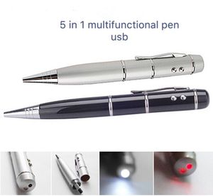 Su geçirmez 5 in 1 Çok fonksiyonlu lazer işaretçi Dokunmatik Kalem USB Kalem Flash Sürücü Flaş Işığı ile - Product Image 2