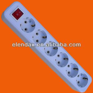 E8006ES ยุโรป6 Way สวิทช์ซ็อกเก็ตส่วนขยาย - Product Image 4