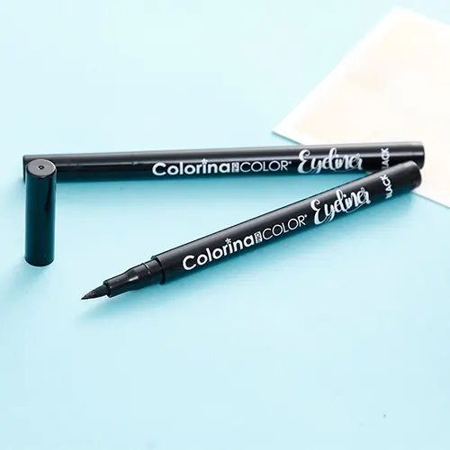 OEM Label Logo Pribadi Grosir Makeup Kosmetik Kedap Air Cair Hitam Halal Vagan Eyeliner Pensil 36 Jam Liner Mata