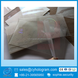 用于证券的防水透明光泽全息热层压袋