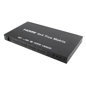 OEM fábrica 4k60 HDMI matriz 4x4 True Matrix Audio IR interruptor de funcionamiento remoto matriz HDMI 4x4 - Product Image 3