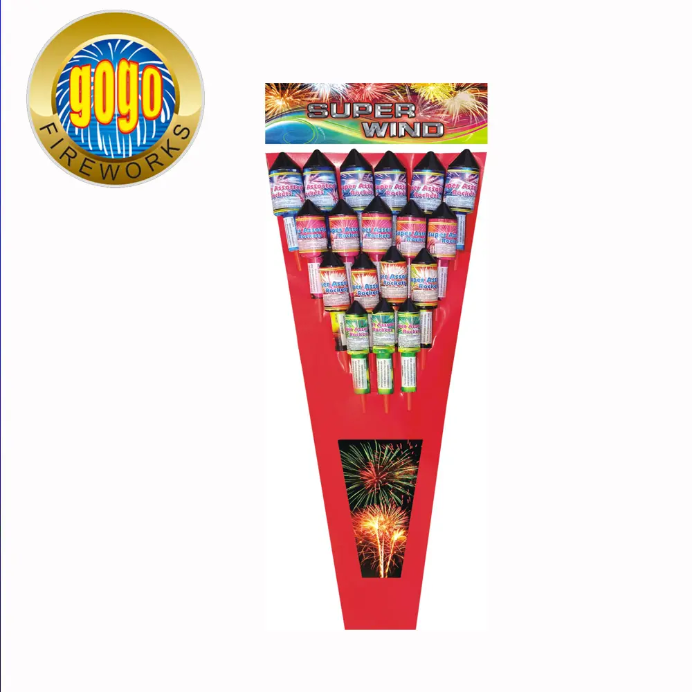 Super Wind Rocket Fireworks Assorted Bottle Rocket Fireworks for Sale Sky Rocket Firework
