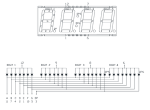 Jstronic 4-значный 0,56 дюймов на заказ smd 7-сегментные часы с общим анодом светодиодный дисплей - Product Image 6