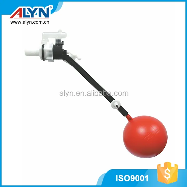Toilet parts cistern fittings plastic side fill water storage tank float valve