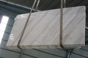 Chinese Natural White Volakas <strong>Marble</strong> With Black Veins Slab - Product Image 6