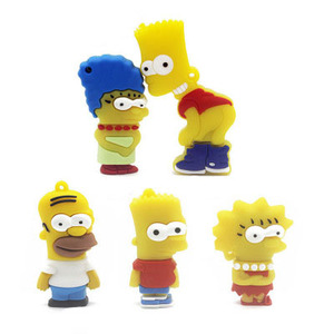 Bán buôn tùy chỉnh cá nhân phim hoạt hình Memory Stick USB Flash Drive 4GB đến 128GB Công suất nhân vật ưa thích - Product Image 1