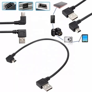 USB2.0 A ชายไปยัง Mini USB B ชาย5ขามุมขวา90องศาสายเคเบิลข้อมูล USB ที่มีอัตราการถ่ายโอนข้อมูลสูง480Mbps - Product Image 6