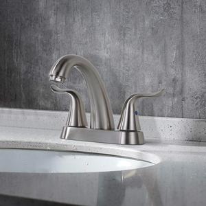Bathroom <strong>Faucet</strong> 2 Handle <strong>4</strong> Inch Centerset Bathroom <strong>Sink</strong> <strong>Faucet</strong> Lead-free Basin Mixer Tap With Pop-up Drain Stopper