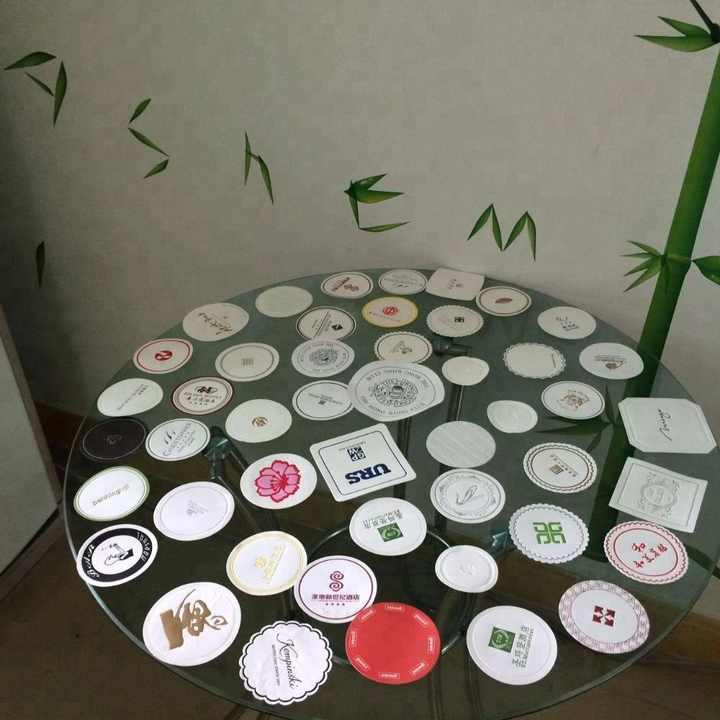 Hotel Paper Coasters/ Absorbed Paper Coasters / Tissue Paper Coasters with Customer Design, DL001