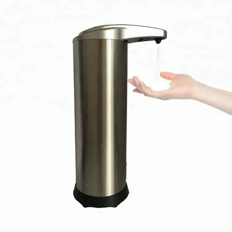 500ml बाथरूम स्टेनलेस स्टील स्वत: सेंसर फोम साबुन मशीन