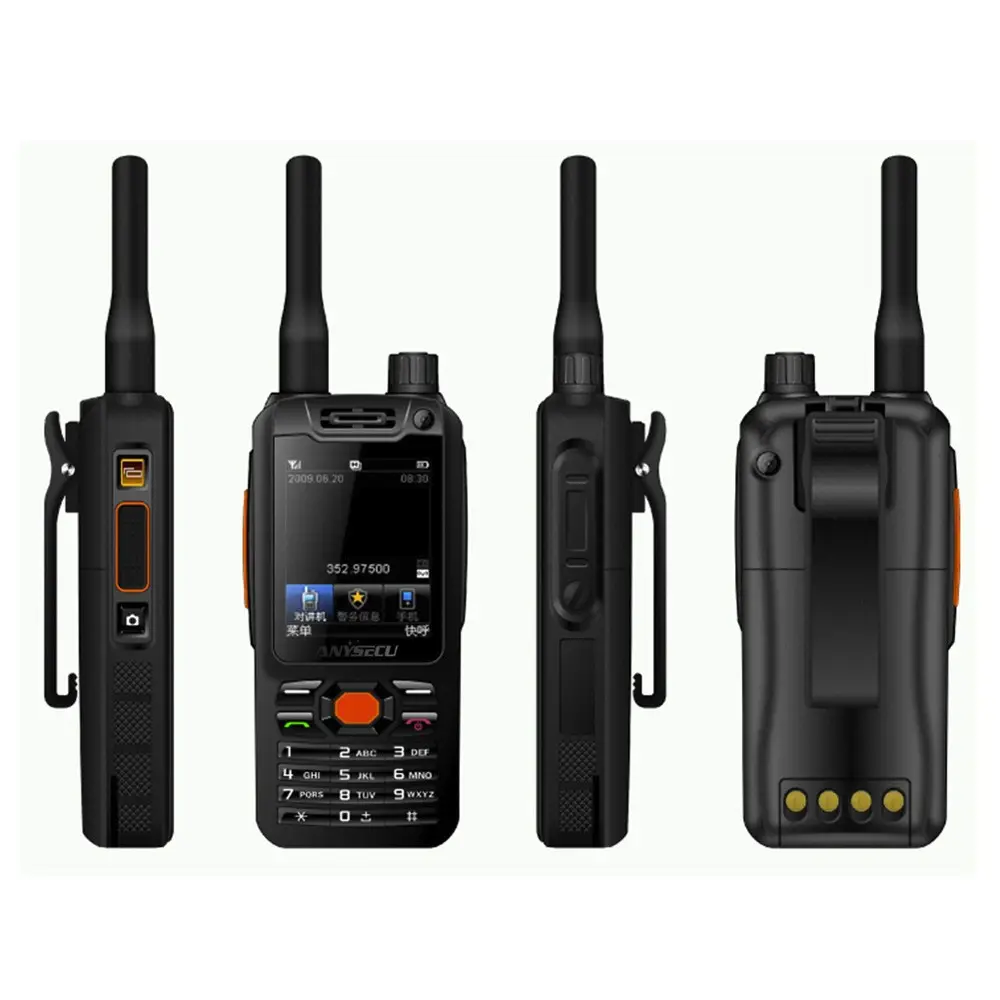 Walkie Talkie POC 4G, Radio Dua Arah G25 WCDMA Global GSM 3G/4G dengan Tombol PTT & Kamera Wifi Radio 50Km