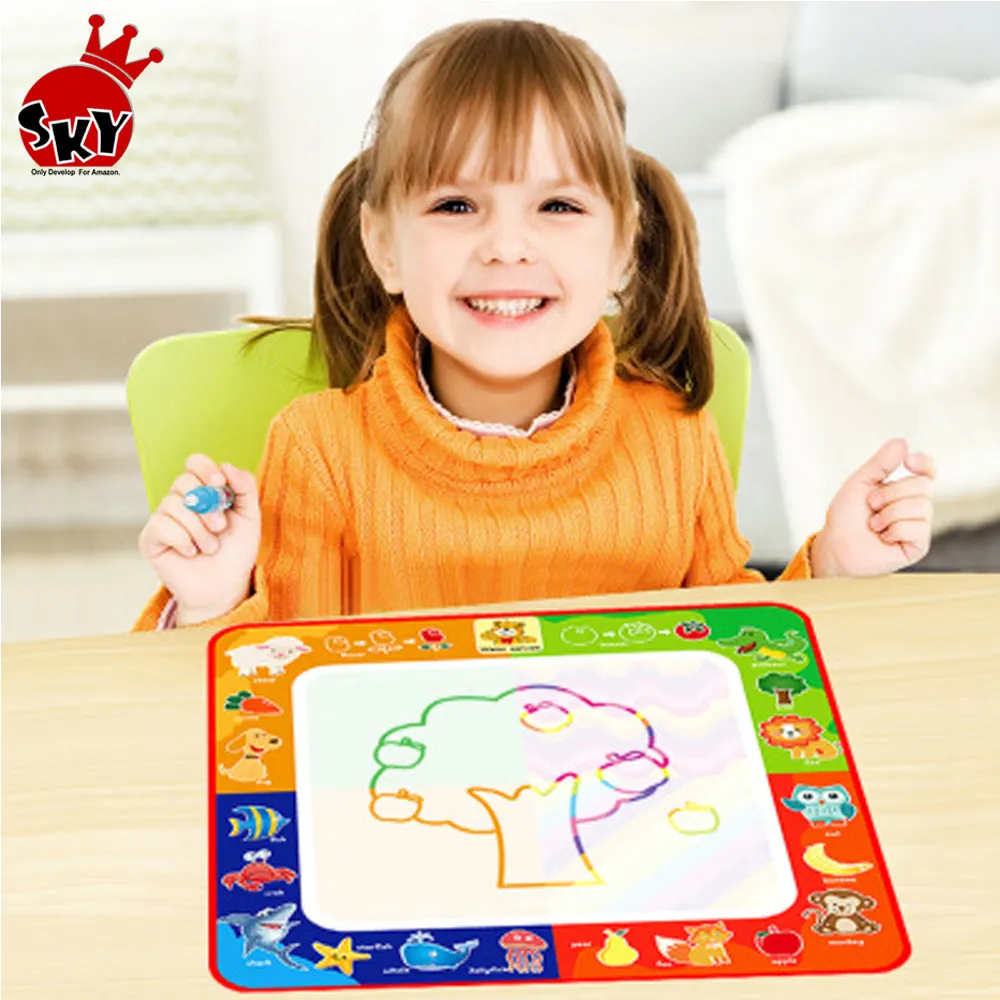 Tapete de juego para dibujar con agua para niños y bebés, juguete educativo para dibujar con agua