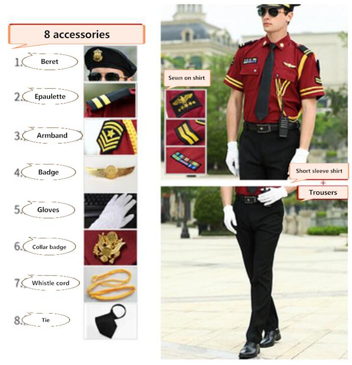 Costume chemise manches courtes + Béret + Epaulette 2