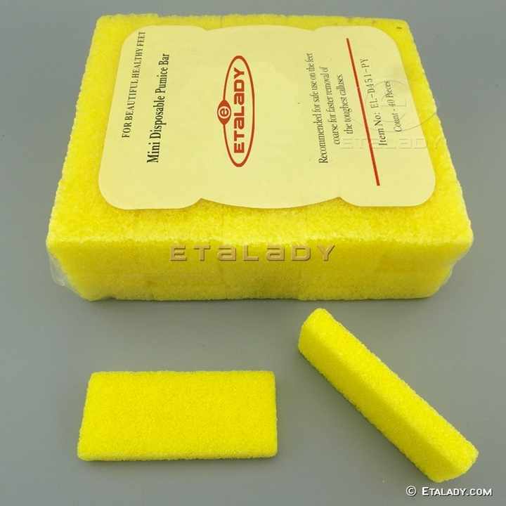 Artificial Pumice Pad PU Pedicure Sponge 40 Pcs Pumice Bars Mini Disposable Pumice Stone for Feet