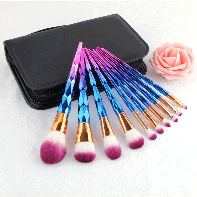 Arrivals Cosmetic Brush Pink Makeup Brushes Set Trending Products New with PU Bag Eye Shadow Synthetic Hair Foundation Brush