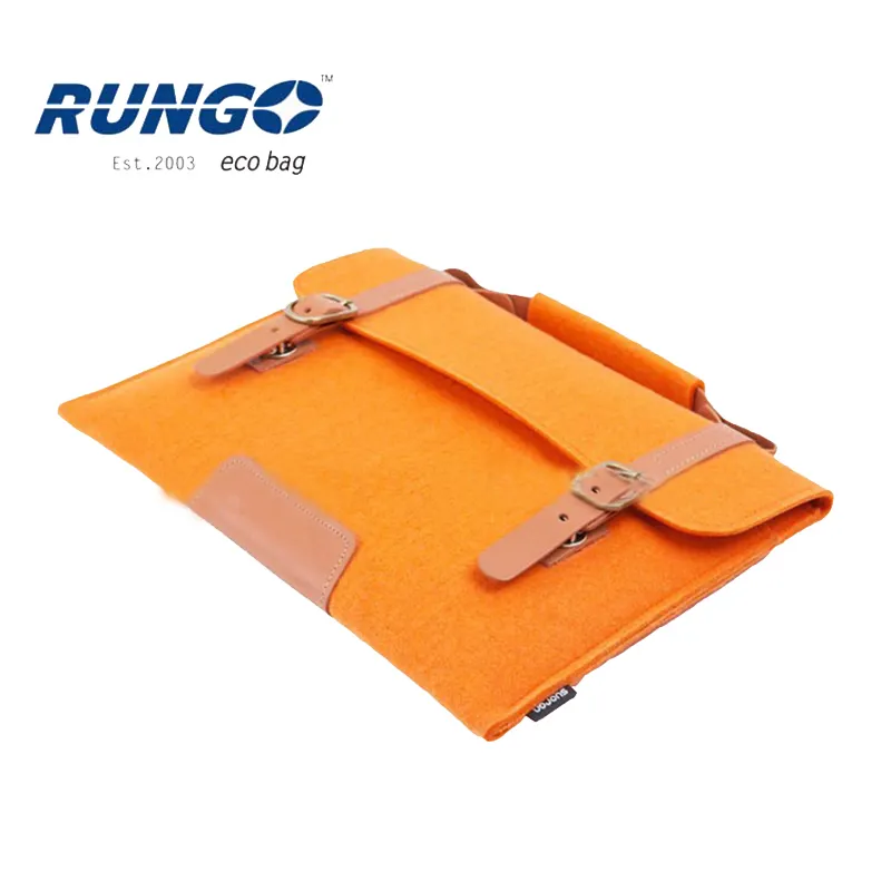 Bolsa de feltro PU para laptop oficial fornecedor para PC China Laptop Messenger qualquer cor FTK-1423