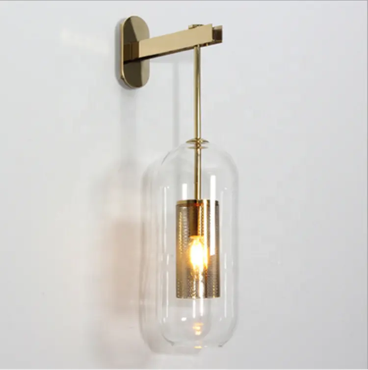 JYLIGHTING High quality Decoration Indoor fancy modern glass wall lamp lighting wall sconce lights