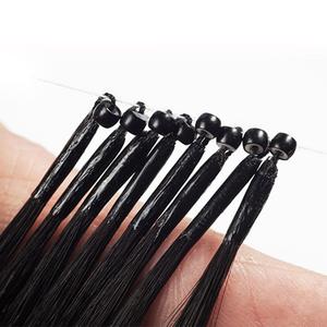Yeni ürün 14-32 "kalın 1 g/<span class=keywords><strong>s</strong></span> ombre Remy gerçek doğal hint insan saçı postiş düz Nano halka döngü 6D 8D saç uzantıları
