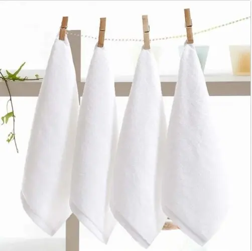 Personalizado de bambú orgánico paño de lavado de cara de algodón de la toalla