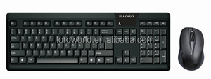 Mouse de teclado sem fio, mouse ergonômico do driver rf do ce fcc 2.4g de layout inglês