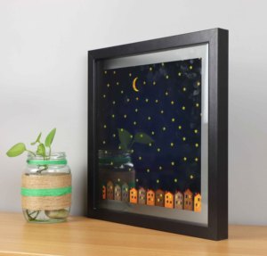 Floating <strong>Frame</strong> 11x14&quot;, Bevel Glass Photo <strong>Frame</strong>, Black/white/wood Art <strong>Frame</strong> - Product Image 3