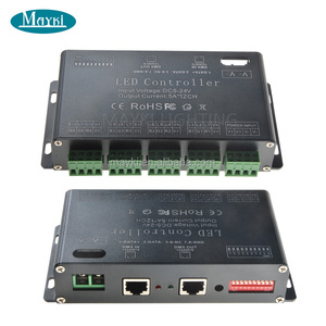 12-канальная, 5A/CH DMX регулятор постоянного напряжения DC12-24V DMX512 декодер для Светодиодные полосы ленты света - Product Image 5