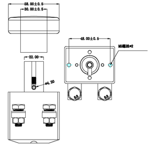 プッシュボタンスイッチ125a 80v緊急切断スイッチ