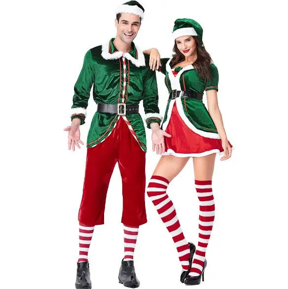 2018 Sexy di Nuovo Festa Di Natale di Cosplay Verde Costume da Elfo