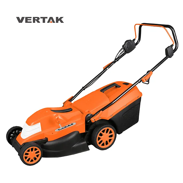 VERTAK 380mm largeur de coupe 1400W tondeuse à gazon électrique de jardin avec 5 Positions de hauteur