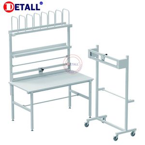 Verpackungs bank Tischs tation mit Luftpolster folie Wickel rolle Schneide maschine Karton Lager regal - Product Image 4