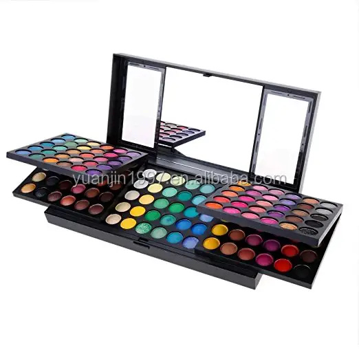 Eye Shadow 180 Colori Ombretto Tavolozza Dei Colori di Trucco Kit Halloween Cosmetico Professionale con Specchio