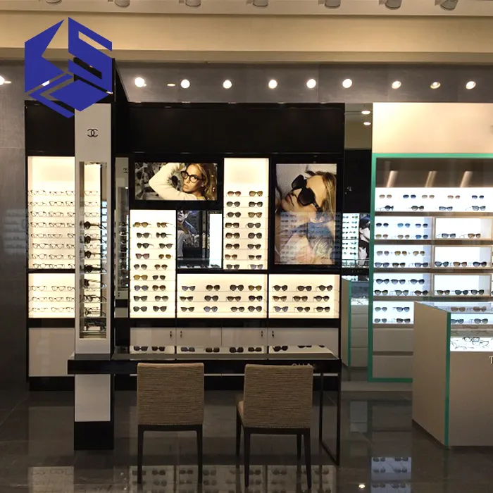 Venda quente cadeia óptica armação óculos display para loja