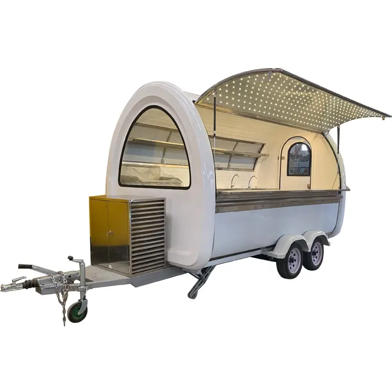 Remorque de nourriture mobile commercial chariot de hot-dog