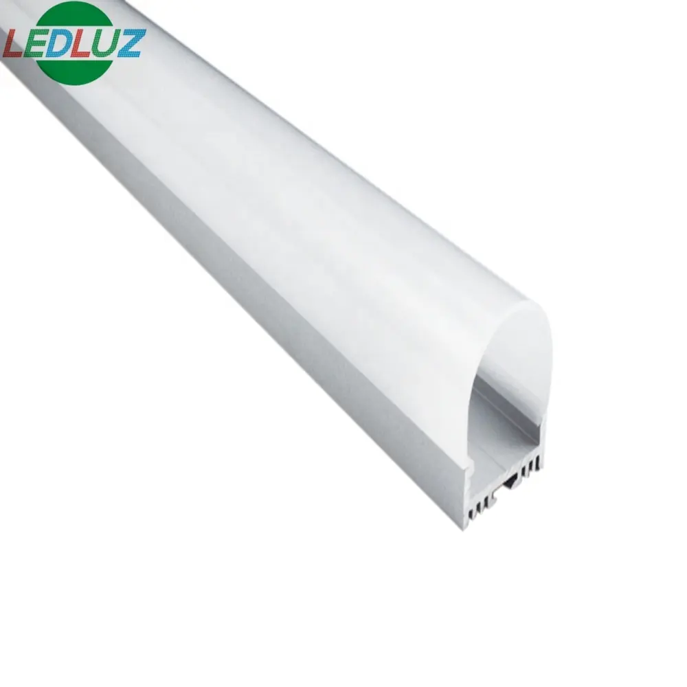 Semicírculo cobertura 26mm * 33mm parede luz linear led perfil de alumínio luz