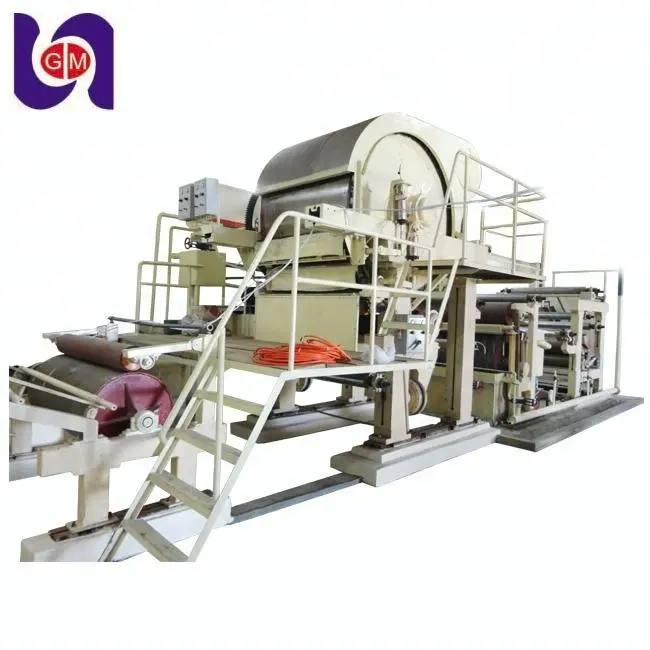 Nueva máquina de fabricación de papel higiénico de 1575mm y línea de producción con garantía de un año