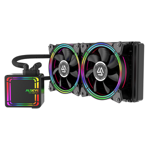 Raffreddamento ad acqua per pc Alseye con ventole rgb 120mm per componenti pc - Product Image 1