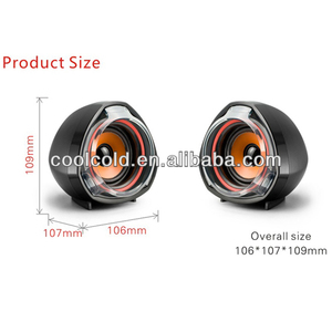 Altavoces de la computadora USB Multimedia 2,0 PC de escritorio de altavoces con sonido estéreo para portátiles y PC o TV 3,5mm negro - Product Image 3