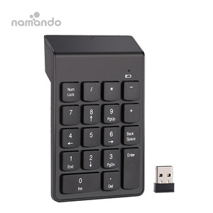 <strong>Wireless</strong> <strong>Numeric</strong> <strong>Keypad</strong> 18 Keys 2.4Ghz Mini Numpad Keyboard <strong>Combo</strong> for Laptop PC Computer Home Business Office - Product Image 1