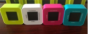 Heißer Verkauf Multifunktion/Zeit/Thermometer/Timer/Kalender 4-seitige Funktion LCD-Alarm tisch Uhr - Product Image 5