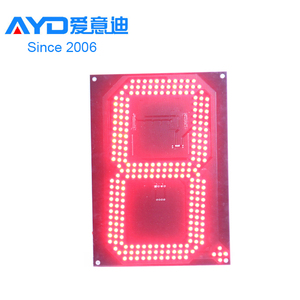 Messico 18 pollici Singolo 7 Segmenti <span class=keywords><strong>LED</strong></span> Moduli di Visualizzazione Elettronica Senza Fili Wifi Stazione di servizio HA PORTATO Bordo del Segno