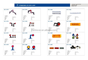 Led yan sinyal lambası kamyonlar için güvenli led kamyon ışığı 12v/24v led yan sinyal lambası