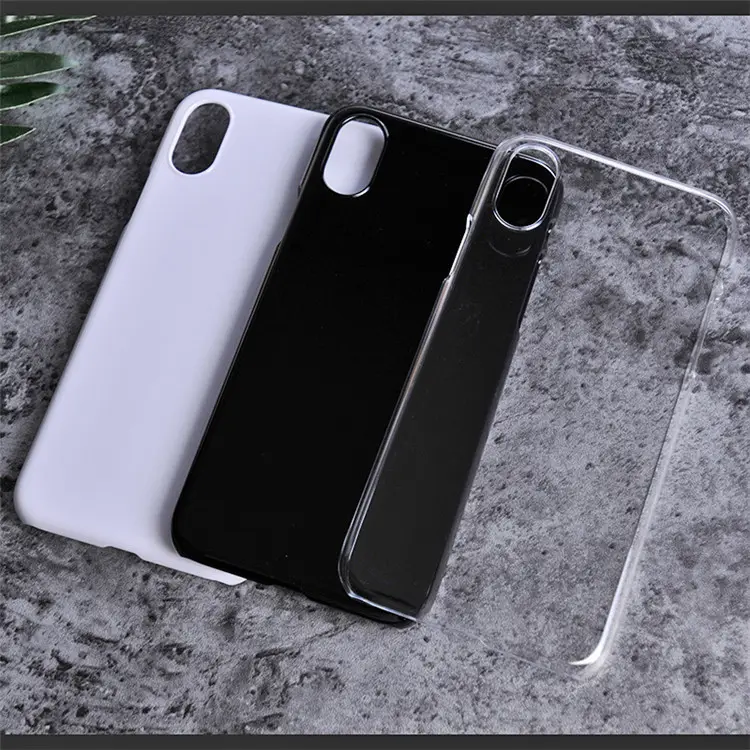 JESOY Plain Plastic Transparent Blank Handy hüllen Für iPhone 5 5s 6 6s 7 8 X UV-Druck