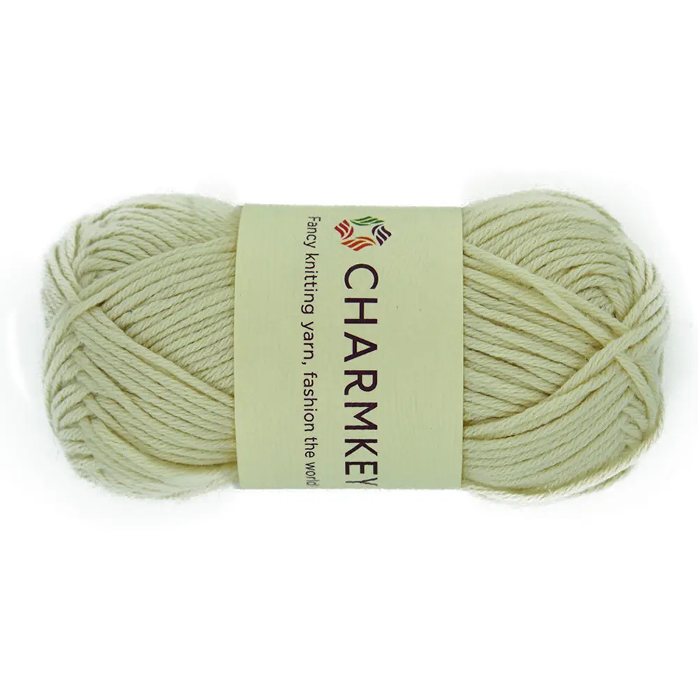 Charmkey fancy twist Egyptian milk cotton crochet yarns price for hand knitting