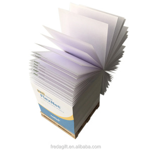 Fancy Logo-Almohadillas Adhesivas personalizadas, Bloc de notas, Cubo de papel creativo, bloque personalizado, nota adhesiva con paleta de madera para oficina