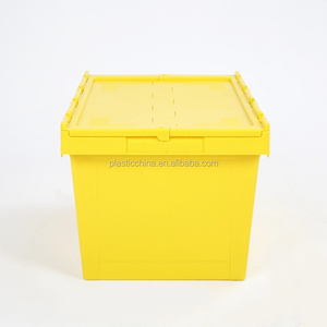 STROBIGO-cajas y contenedores de plástico para transporte móvil, 60L y resistentes de contenedores apilables, con tapa, venta al por mayor
